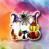 halloween festive christmas easter festival large planar resin acrylic flat back fb fbs flatback flatbacks gnome gnomes gonk gonks uk cute kawaii craft supplies pumpkin black cat candy cane let it be easter egg eggs spider wed