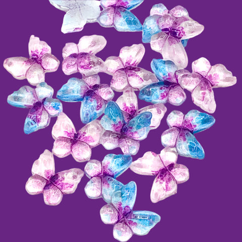 Last Set! Just 40p! BUTTERFLIES Acrylic Flat Backs 10mm