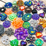 On Offer! Spooky HALLOWEEN Flatback -SPIDER SKULL ROSE HEART