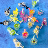 cute kawaii fruit drink drinks cup straw acrylic plastic charm charms fruit fruits kiwi orange raspberry banana lemon panda straws uk craft supplies