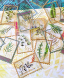 fern ferns foliage plant plants green leaves clear plastic sticker stickers stamp stamps design uk cute kawaii stationery pack pretty nature planner supplies rectangle big large woodland