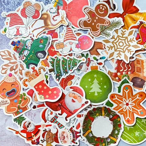 christmas festive holo holographic laptop large decorative sticker stickers uk cute kawaii stationery gift gifts big funny kids laser