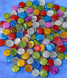 glitter glittery resin flatback fb fbs flatbacks embellishment cute kawaii bargain uk craft supplies circle round blue red gold yellow silver white green turquoise pink cerise orange