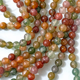 tourmaline orange amber small green orange brown grey natural gemstone gem bead beads grade A uk cute kawaii craft supplies jewellery making store shop colour 6mm diameter stones