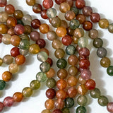 tourmaline orange amber small green orange brown grey natural gemstone gem bead beads grade A uk cute kawaii craft supplies jewellery making store shop colour 6mm diameter stones