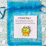 pocket hug hugs cute kawaii anxiety kindness mental health gift gifts little stocking filler fillers kids frog cat penguin bear puppy fun pretty present ideas