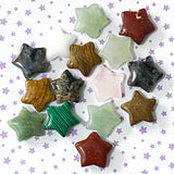 worry stone stones palm stone gem gems gemstone star stars small cute kawaii gift gifts uk mental health stocking filler fillers present jasper rose quartz sodalite aventurine fluorite anxiety stress relief