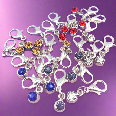 Just 35p! RHINESTONE Mini Charm Planner Clip- 5 Options #P42