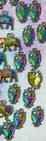 rainbow titanium metal alloy charm charms pendant colours bright dark deep ombre elephant elephants owl owls flying sitting small large peacock peacocks uk craft supplies shop cute kawaii bright