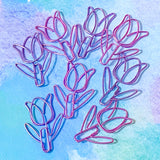 purple planner supplies accessories tulip tulips flower flowers floral pink cerise lilac metallic jumbo paper clip clips big large metal uk cute kawaii stationery gift gifts stocking fillers spring present pretty garden tulip