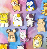 Bargain! KAWAII ANIMAL ACRYLIC PIN BROOCH- 15 Cute Designs