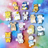 cute kawaii acrylic plastic pin brooch brooches pins badge badges animal animals fun kids stocking fillers gift gifts uk cat cats dog dogs fox hamster gerbil bear bears penguin penguins panda pandas squirrel raccoon raccoons mouse mice present ideas small little bargain