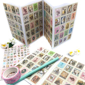 ON OFFER Alice Matte Vintage-Style Stamp Stickers Pack of 80