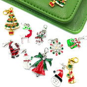 planner clip clips charm charms christmas festive cat santa snowflake rhinestone silver gold clips tree deer reindeer hat snowman candy cane uk gifts handmade planning planner addict presents stocking filler fillers her