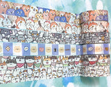 animal animals cute kawaii foil foiled washi tape tapes washis uk stationery planner supplies dog dogs cat cats koala koalas bear bears polar bee bees pretty blue lilac grey white foil foiled gold highlights 15mm wide 5m long