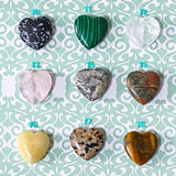 Sale! GEMSTONE LITTLE HEART Worry Stones Pocket Hug