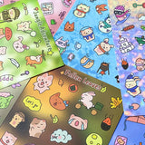 cute kawaii sticker stickers season seasons autumn winter spring summer stationery sheet sheets pack uk planner addict animal animals snow jungle cherry blossom bunny bear pig cat