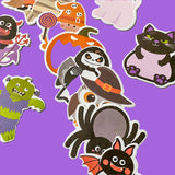 halloween spooky sticky note notes memo memos pad post it its uk cute kawaii gift gifts stationery supplies planner addict mummy cat pumpkin owl bat bats ghost gnome autumn monster frankenstein death grim reaper spider fun