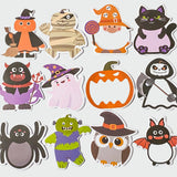 halloween spooky sticky note notes memo memos pad post it its uk cute kawaii gift gifts stationery supplies planner addict mummy cat pumpkin owl bat bats ghost gnome autumn monster frankenstein death grim reaper spider fun