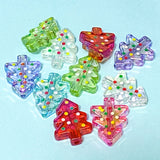 christmas festive tree trees acrylic bead beads chunky large big jumbo pretty cute kawaii craft supplies shop store uk jewellery making beaded pen pens red green lilac clear white pink blue turquoise 26mm