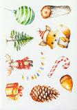 CHRISTMAS SEALS Sticker Sheets WOODLAND Theme