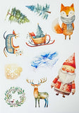 CHRISTMAS SEALS Sticker Sheets WOODLAND Theme