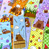 capybara capybaras cute animal kawaii animals card cardboard book bookmark bookmarks marks slim colourful uk stationery shop store planner lover set