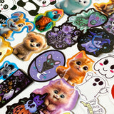 cute kawaii penguin penguins laptop glossy sticker stickers pack big large uk stationery gift gifts shop store colouful animal animals ghost ghosts halloween spooky skull cute panda pandas cat cats owl owls set bundle