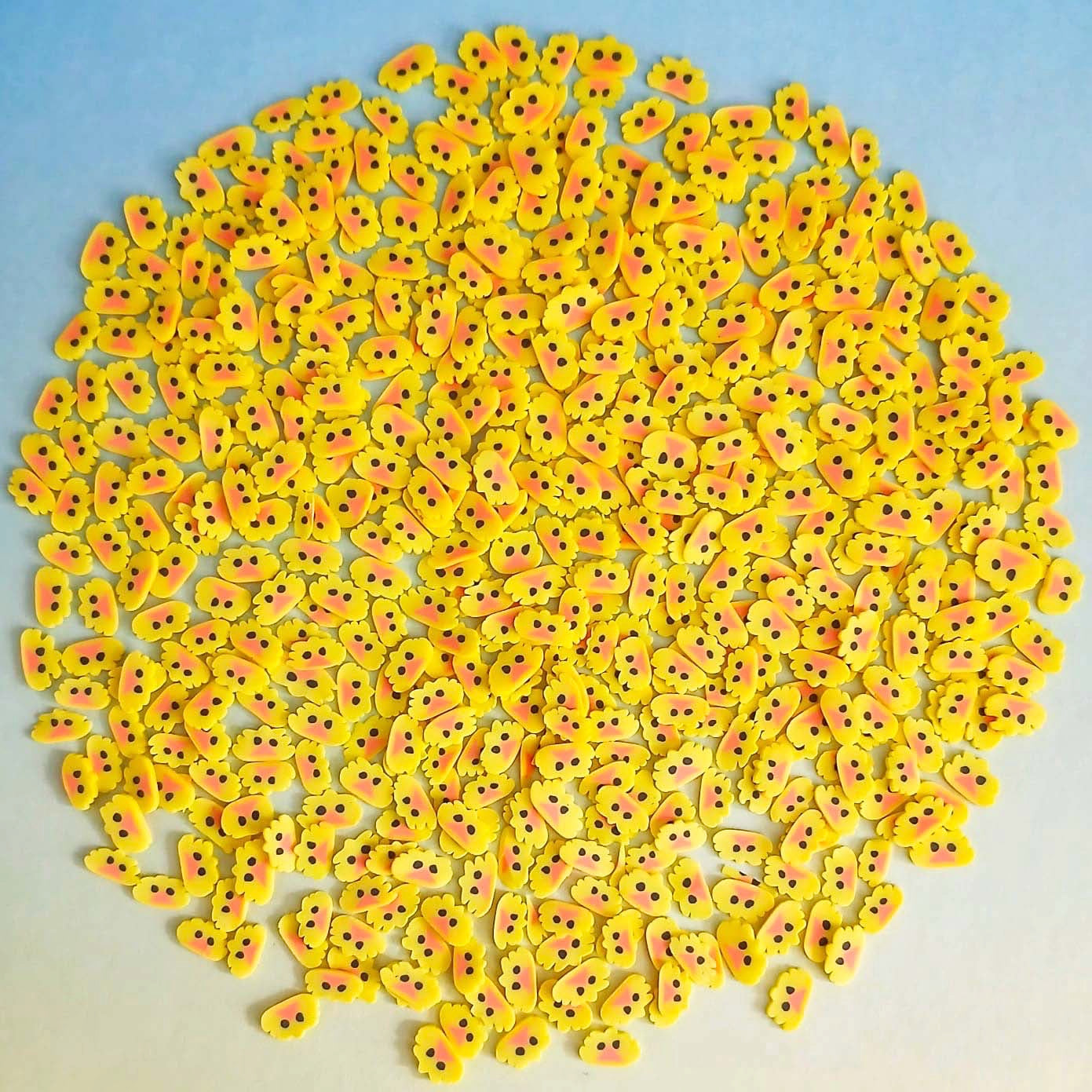 CHICKS / DUCKS Yellow Polymer Clay Sprinkles 1g Bag #S46