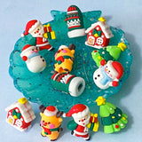 christmas festive silicone bead beads cute kawaii large big jumbo fun beaded pen pens supplies uk craft shop store jewellery making gingerbread house houses snowman snowmen tree green trees mitten mittens glove santa claus father Christmas red green gold white
