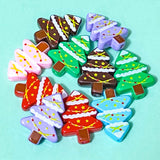 christmas tree jumbo very large big festive trees acrylic craft supplies 26mm chunky red green lilac blue brown pink uk cute kawaii crafts shop store make your own beaded pen pens jewellery