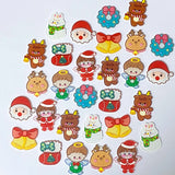 christmas festive glitter glittery fb flatback flat back backs fbs embellishment planar big large santa deer reindeer angel angels stocking wreath snowman bunny boy girl bells bright colourful uk craft supplies shop store cute kawaii