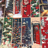 christmas festive card bookmark book mark bookmarks set gift gifts uk cute kawaii vintage retro victorian modern pretty stationery