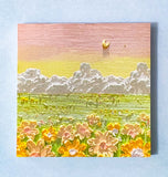 oil painting paintings 3d sticky memo memos pad note notes index tabs post it its uk cute kawaii stationery landscape landscapes pretty fields flower floral square 50 sheets big mountain moon sunset art