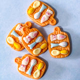 food foods plate meal meals dinner japanese sushi bun buns miniature resin resins flatback flat back fb fbs uk cute kawaii bread rolls cake cakes platter cup cups kitchen