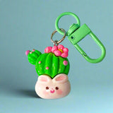 pot plant plants garden flower flowers cute kawaii keyring keychain key clip bag charm charms funny animal animals pig cat rabbit bunny puppy dog panda pandas gift gifts uk shop store