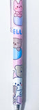Clearance- just 99p! PINK KAWAII BUNNY & BEAR Slim Black Gel Ink PEN