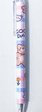 Clearance- just 99p! PINK KAWAII BUNNY & BEAR Slim Black Gel Ink PEN
