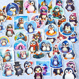 cute kawaii penguin penguins laptop glossy sticker stickers pack big large uk stationery gift gifts shop store