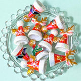 red and white and green Christmas festive bead beads jumbo large big acrylic uk cute kawaii craft supplies snowman snowmen round cube square santa hat hats 30mm 15mm gingerbread men tree trees fir antlers angel angels wings wing gold green