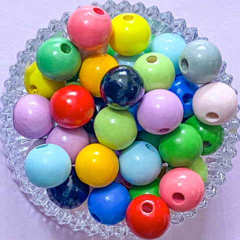 very big large jumbo wood wooden bead beads colourful bright huge uk cute kawaii craft supplies shop store 20mm 2cm massive individual jewellery making crafts