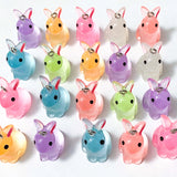 bunny rabbit rabbits bunnies resin 3d charm charms pendant pendants uk cute kawaii glow in the dark luminous pink blue yellow green clear white turquoise lilac peach orange pretty jewellery making supplies