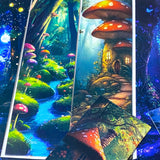 magic magical woodland wood animals fantasy bookmark bookmarks card slim pretty art mushrooms fairytale uk cute kawaii stationery shop store