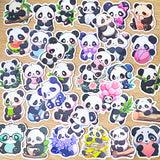 panda pandas kawaii cute laptop sticker stickers pack colourful cuddly happy sticker stationery shop store uk