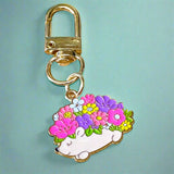 cute animal animals enamel metal gold tine clip clips key keyring keychain bag charm charms turtle white cat dog puppy kitten hedgehog fox uk stationery gift gifts shop store pretty fun bargain present floral flowers blossom spring