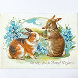 easter spring postcard postcards greetings car cards cute kawaii vintage retro victorian bunny rabbit rabbits bunnies egg eggs blue pastel nostalgia nostalgic sticker stickers seals envelope envelopes kraft brown uk stationery supplies shop store
