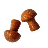 GEMSTONE MUSHROOM Figurine Stone Carved Stone 20mm
