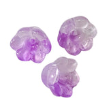 glass bead beads flower flowers bell bells bluebell pretty colourful ombre petals pink blue aqua mint wine rainbow colours uk cute kawaii 10mm 11mm 12mm craft supplies jewellery making shop store