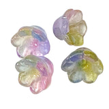 glass bead beads flower flowers bell bells bluebell pretty colourful ombre petals pink blue aqua mint wine rainbow colours uk cute kawaii 10mm 11mm 12mm craft supplies jewellery making shop store