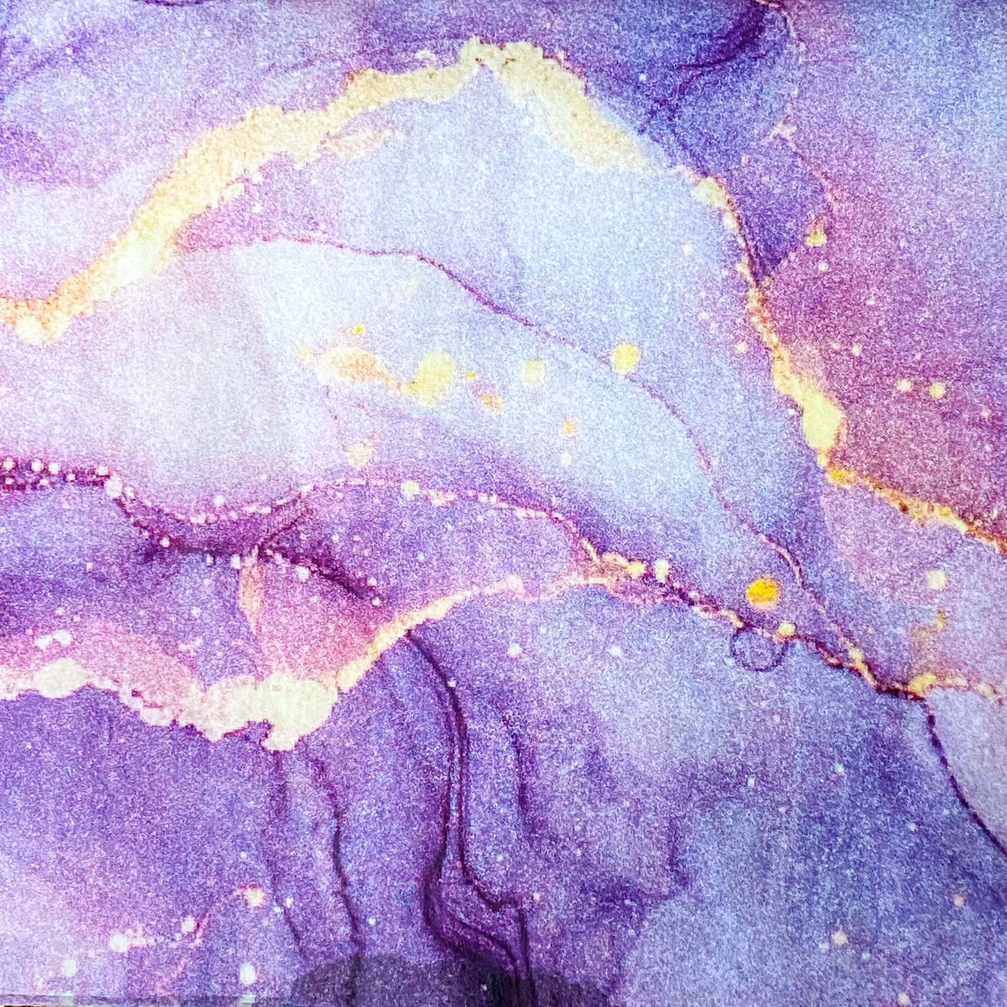 ombre marbled galaxy purple, pink and gold tissue paper sheets pack. swirling fantasy celestial pattern with amethyst and lilac. uk packaging supplies